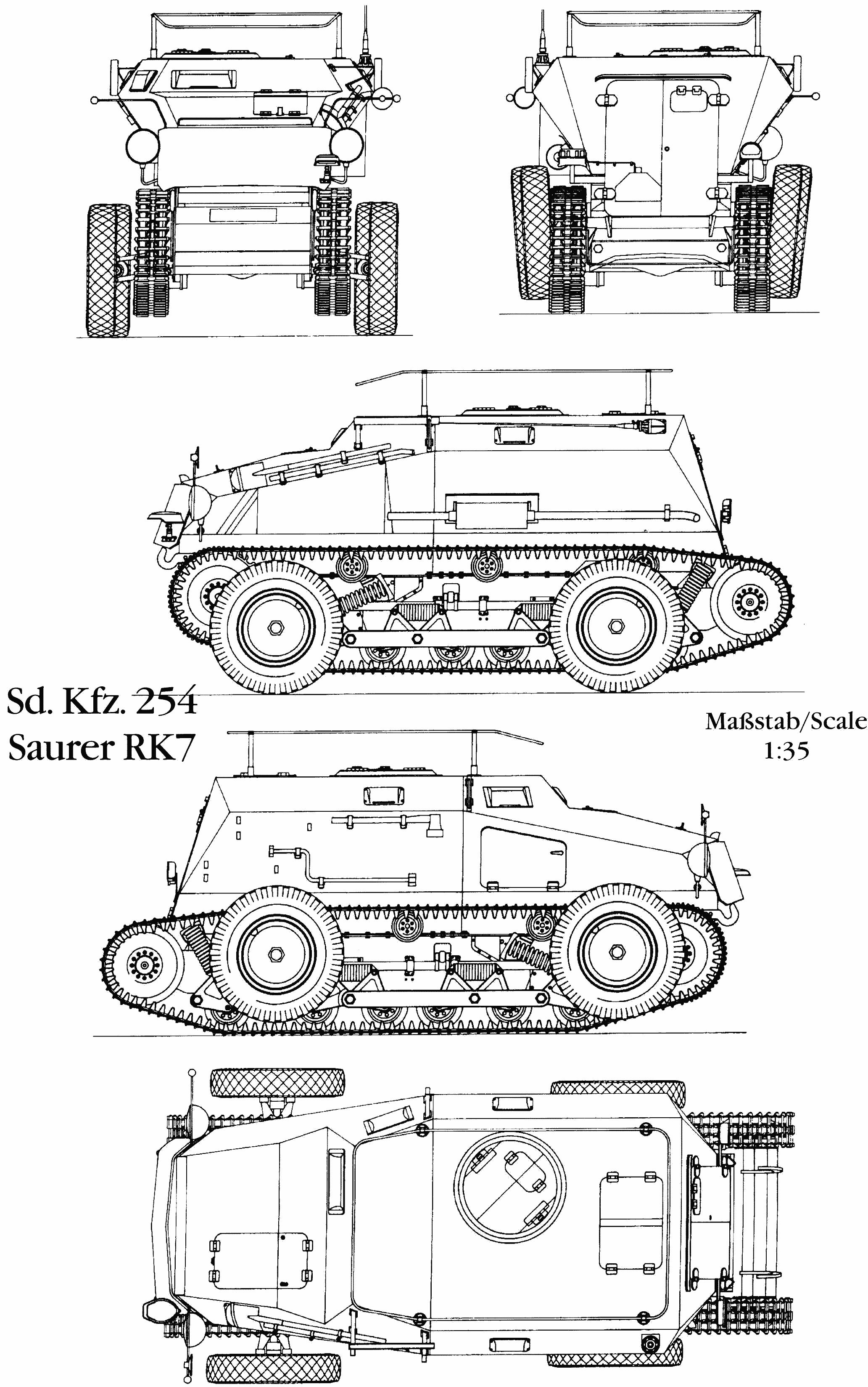 SdKfz 254 blueprint