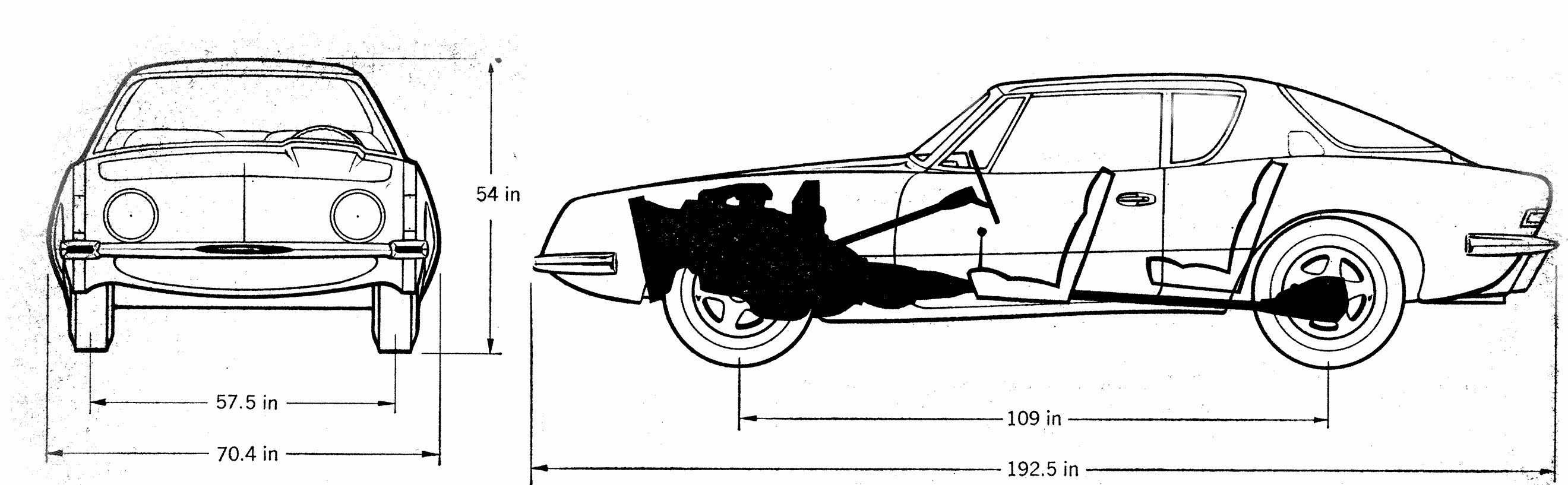 Studebaker Avanti blueprint