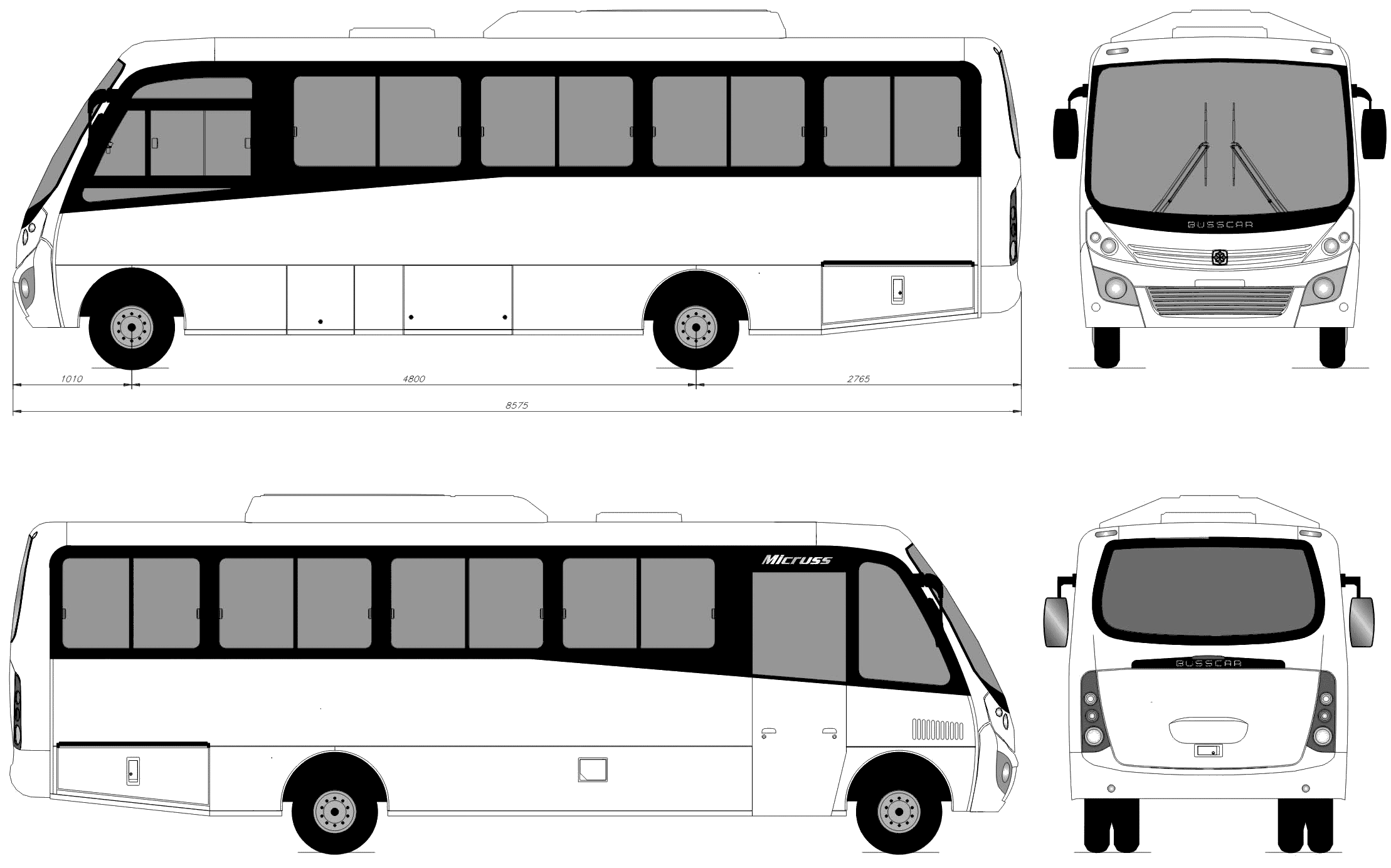 Busscar Micruss blueprint