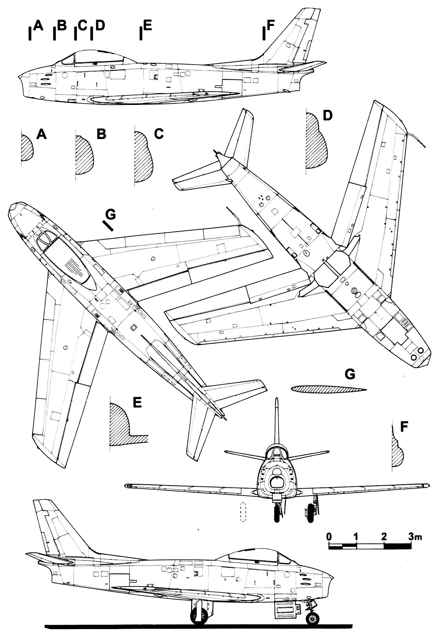 CL-13 Sabre blueprint