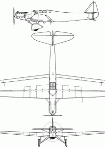 Dewoitine D.33 blueprint