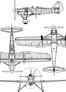 Dewoitine D.500 blueprint