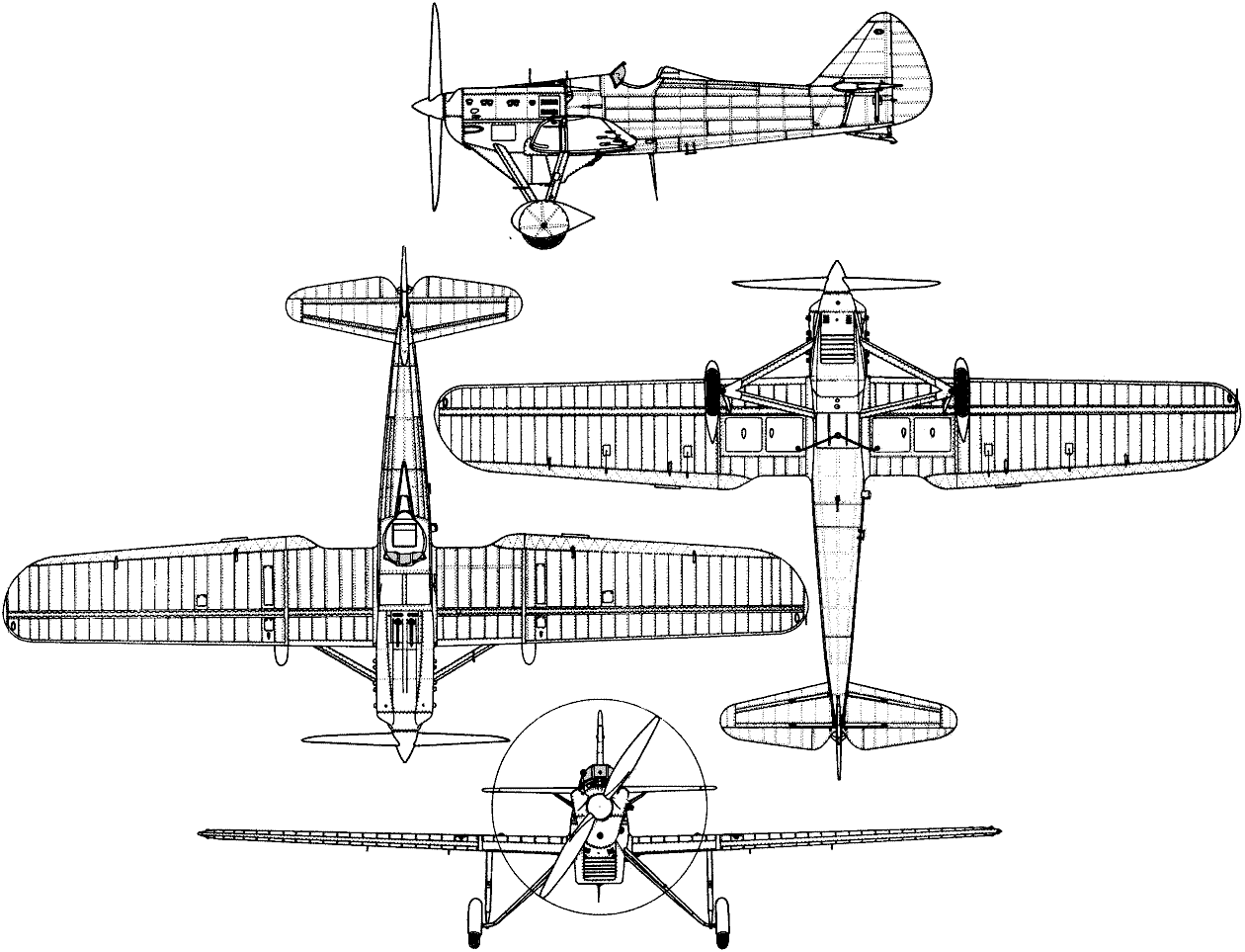 Dewoitine D.500 blueprint