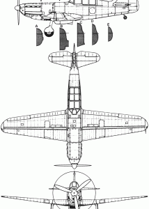 Dewoitine D.520 blueprint