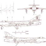 Hawker Hunter blueprint