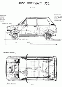 Innocenti Mini blueprint