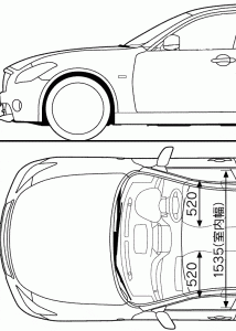 Mitsubishi Proudia blueprint