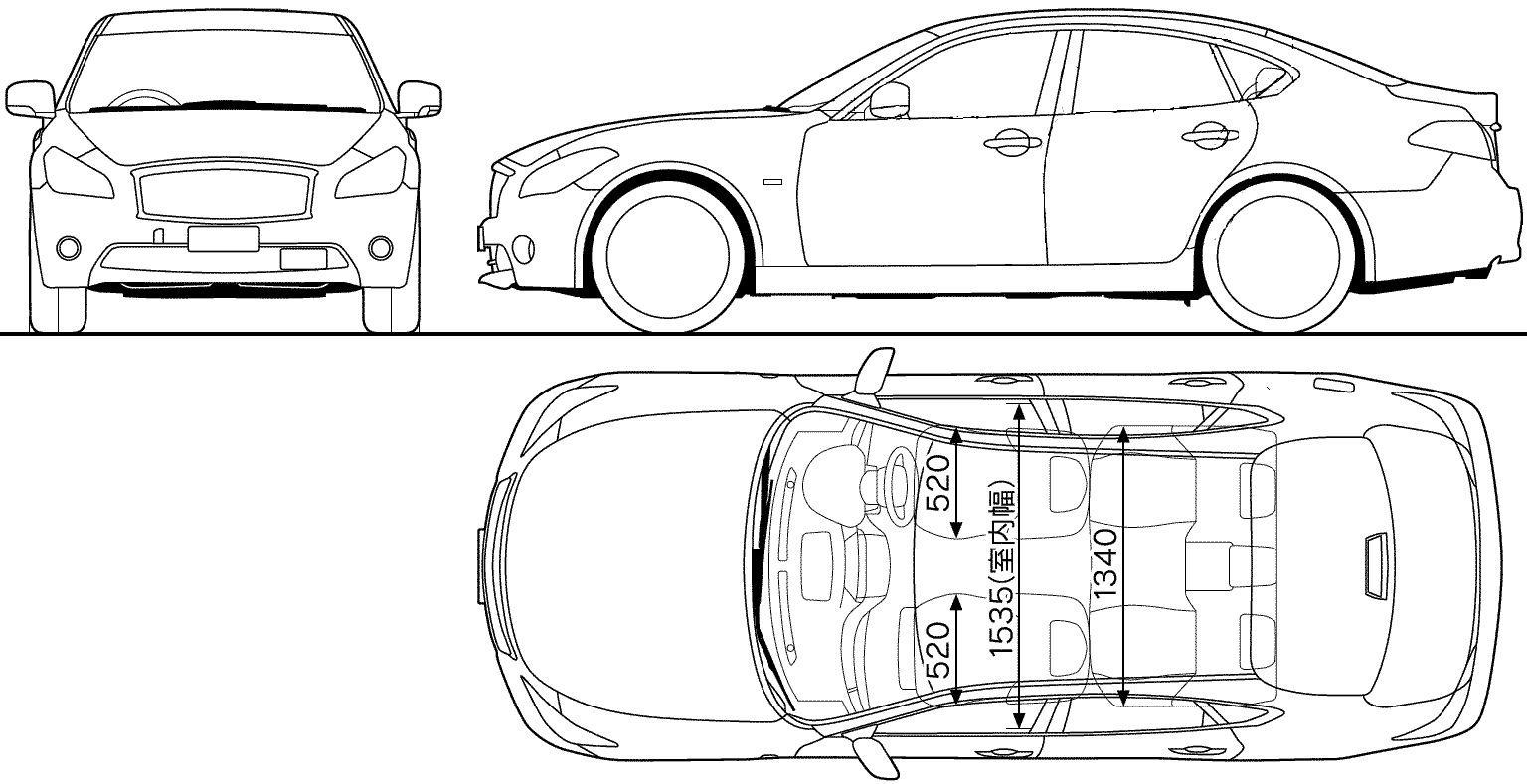 Mitsubishi Proudia blueprint