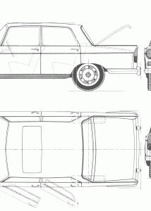 Peugeot 404 blueprint