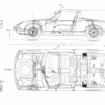 Porsche 914 blueprint