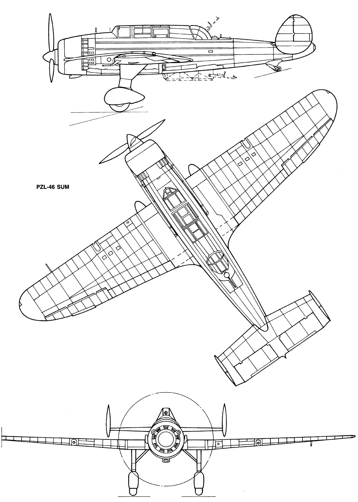 PZL.46 Sum blueprint