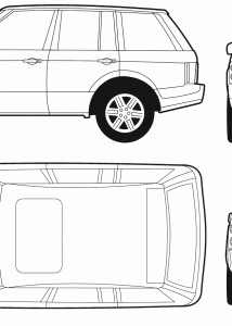 Range Rover SE blueprint