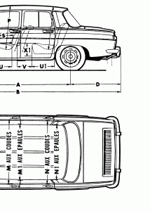 Renault 10 blueprint