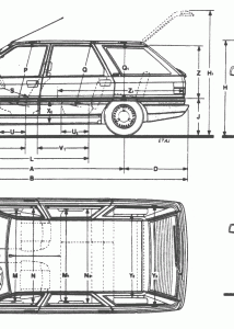 Renault 21 blueprint