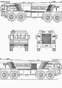 Airport Fire Truck blueprint