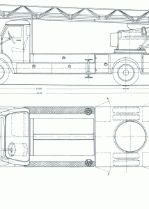 Scania Vabis L 36 Super blueprint