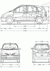 Renault Scenic blueprint