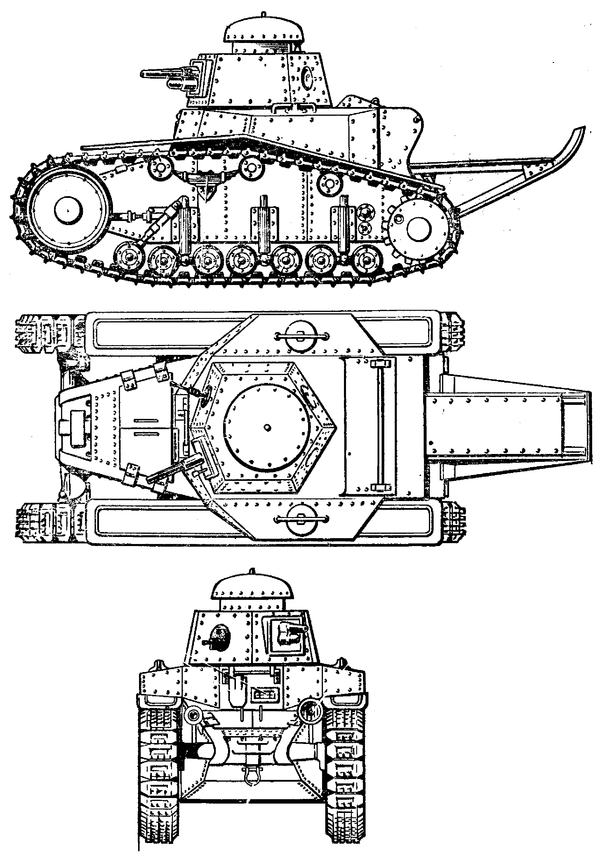 T-18 tank blueprint
