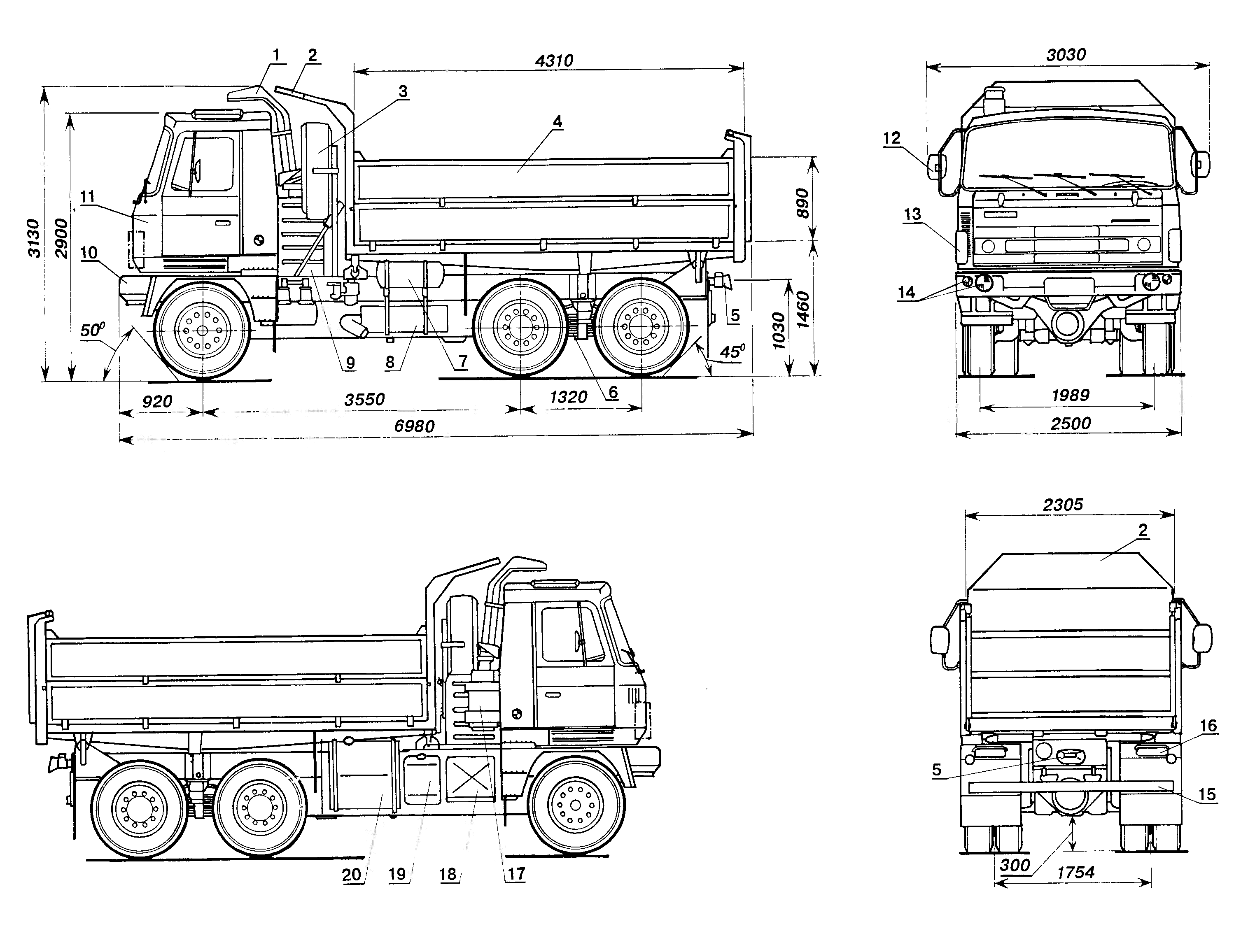 Tatra T 815 blueprint