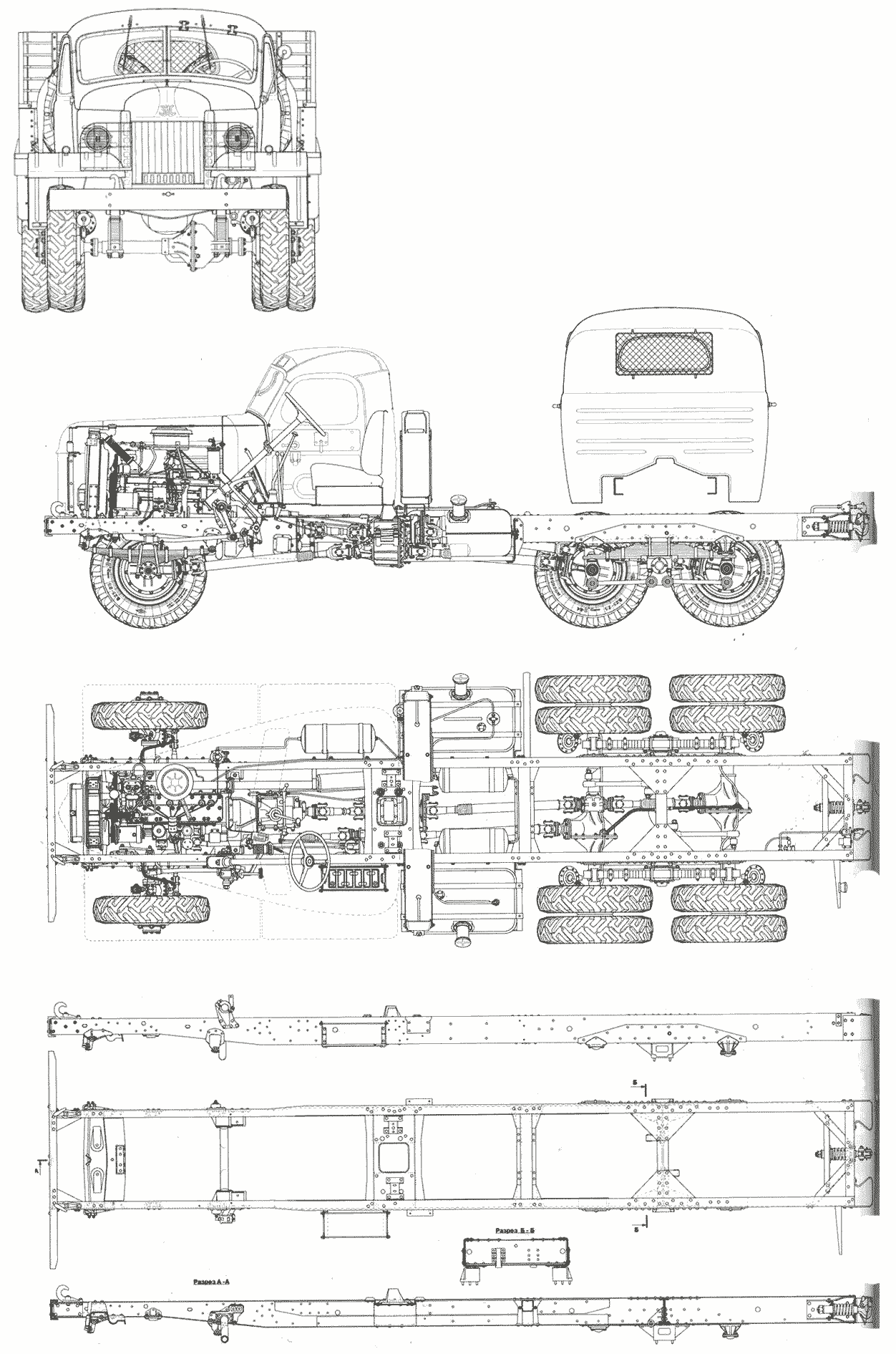 ZiS-151 blueprint
