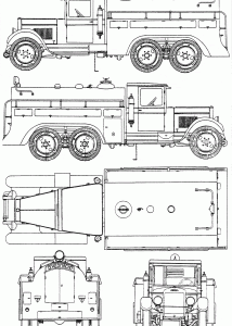 ZiS-6 BZ-35 Tanker blueprint