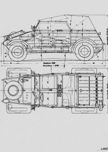 Volkswagen Kübelwagen blueprint