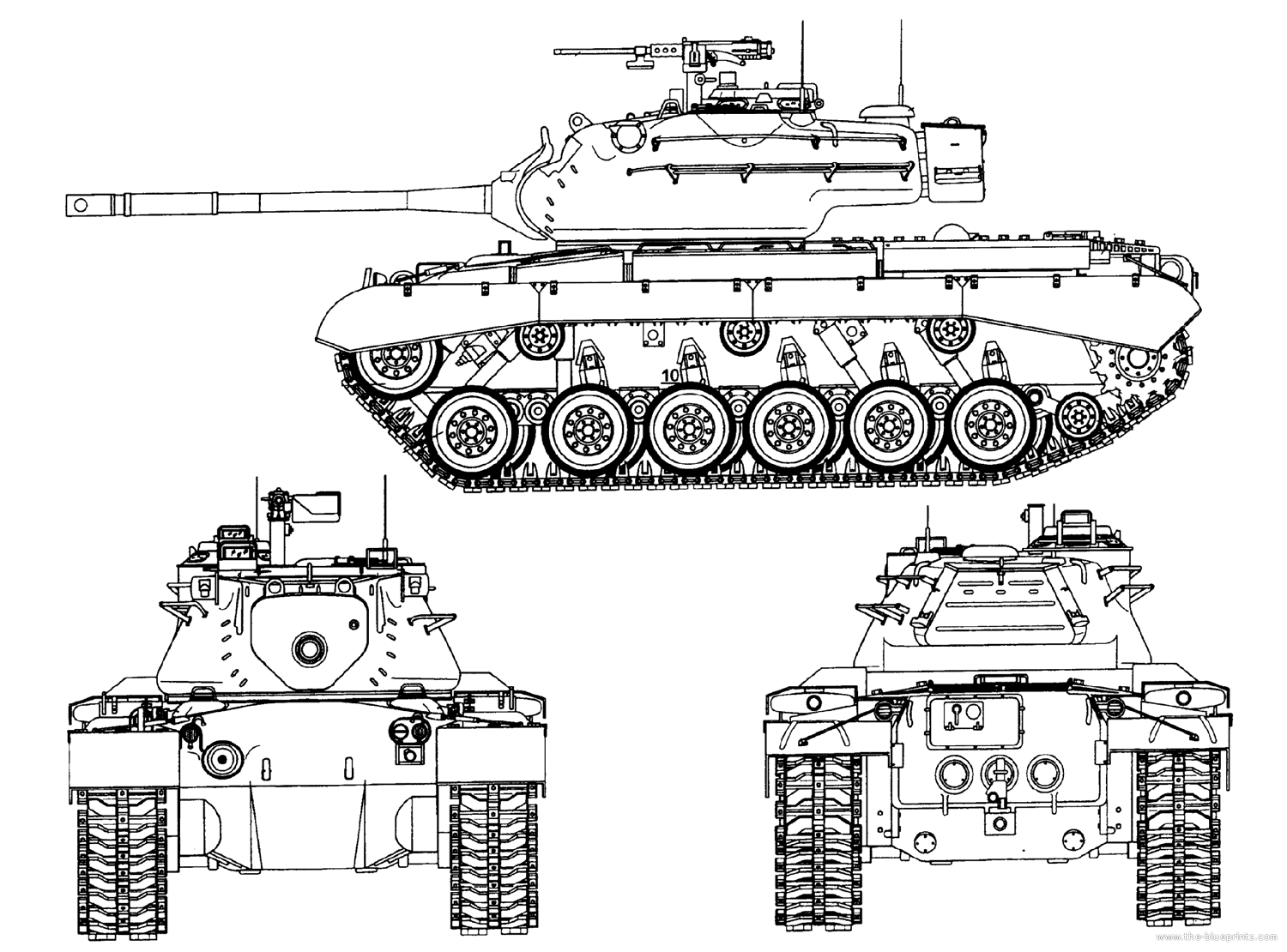 M47 Patton blueprint