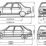 Renault 11 blueprint