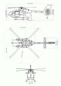 Airbus Helicopters H145 blueprint