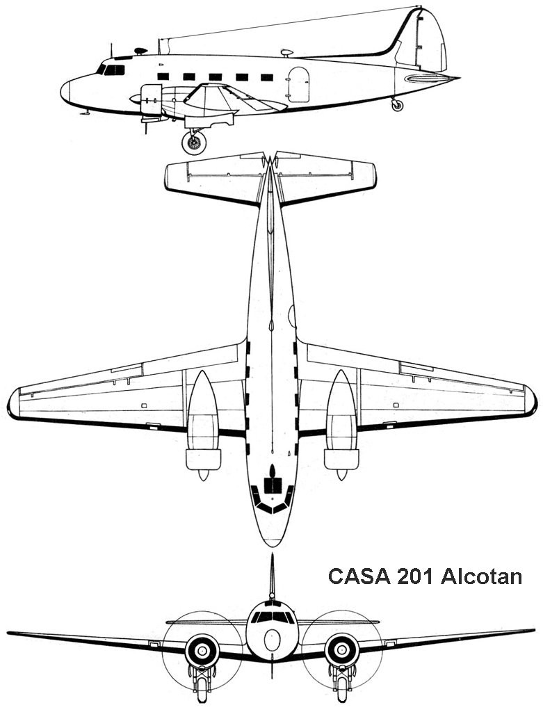 CASA C-201 Alcotán blueprint