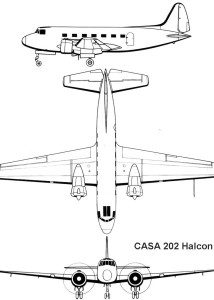 CASA C-202 Halcón blueprint