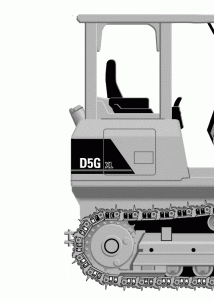 Caterpillar D5G blueprint