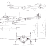 de Havilland Vampire blueprint