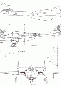 de Havilland Vampire blueprint