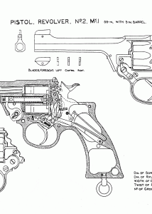 Enfield revolver No. 2 blueprint