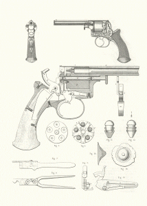 Beaumont–Adams revolver blueprint