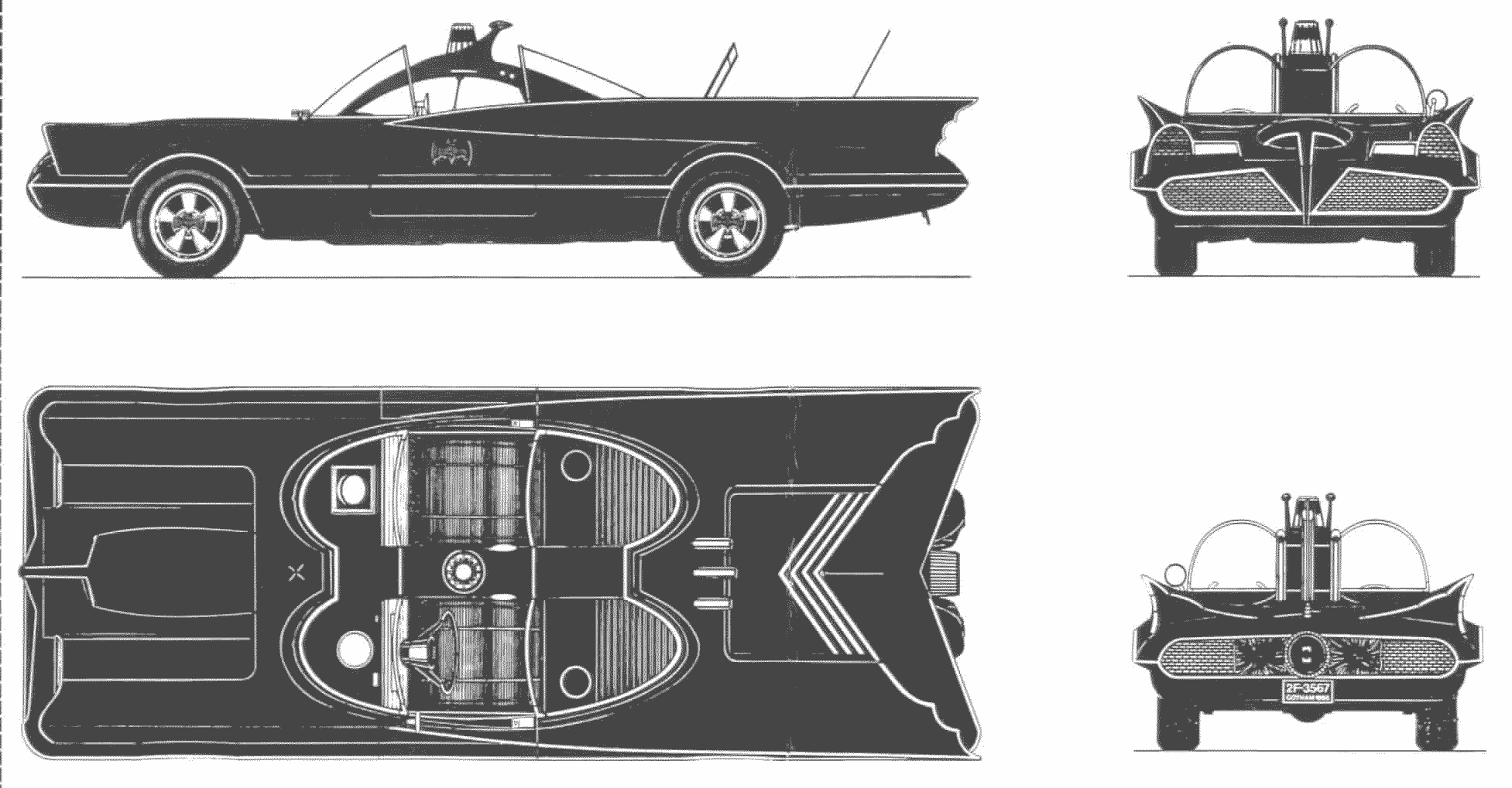 Batmobile blueprint