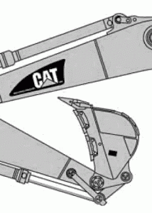 Caterpillar 365C blueprint