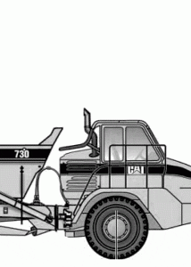 Caterpillar 730 blueprint