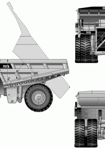 Caterpillar 797B blueprint