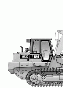 Caterpillar 973c blueprint