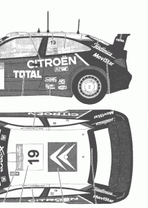 Citroen Xsara WRC blueprint