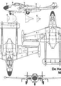 DH 112 Venom blueprint