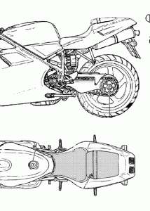 Ducati 748 blueprint