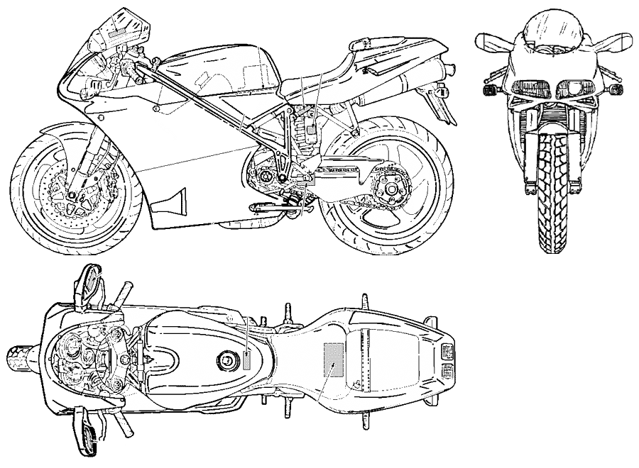 Ducati 748 blueprint