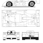 Ferrari 333 SP blueprint