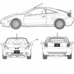 Toyota Celica blueprint