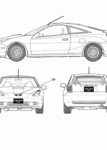 Toyota Celica blueprint