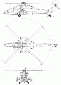 A129 Mangusta blueprint