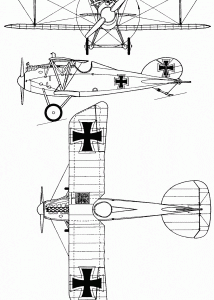 Albatros D.V blueprint